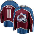 Kooe C.Avalanche #11 Brock Nelson Burgundy Home Breakaway Jerseys