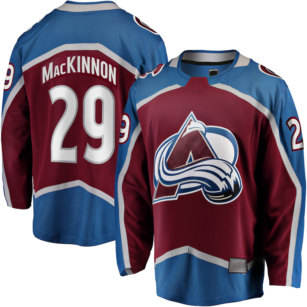 Kooe C.Avalanche #29 Nathan MacKinnon Burgundy Home Breakaway Jerseys