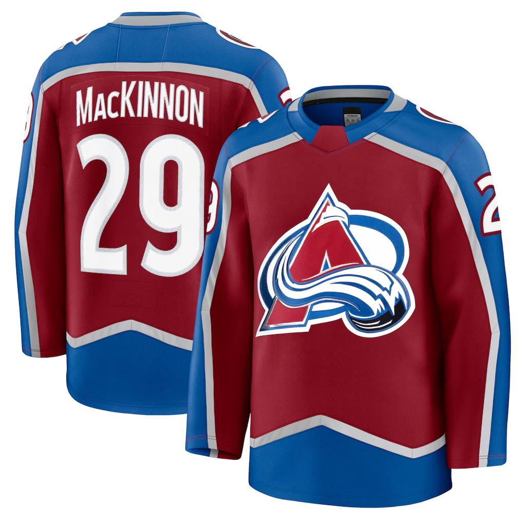 Kooe C.Avalanche #29 Nathan MacKinnon Burgundy Home Premium Jerseys