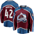 Kooe C.Avalanche #42 Josh Manson Burgundy Home Breakaway Player Jerseys