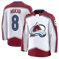 Kooe C.Avalanche #8 Cale Makar White Away Premium Jerseys