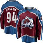 Kooe C.Avalanche #94 Joel Kiviranta Maroon Home Premier Breakaway Player Jerseys