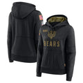 Kooe C.Bears Black Salute to Service Pullover Hoodies Limited Blank Player Stitched Jerseys