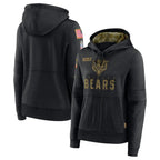 Kooe C.Bears Black Salute to Service Pullover Hoodies Limited Blank Player Stitched Jerseys