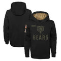 Kooe C.Bears Black Salute to Service Pullover Hoodies Limited Home Blank Player Stitched Jerseys
