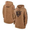Kooe C.Bears Brown Salute to Service Pullover Hoodies Limited Blank Player Stitched Jerseys