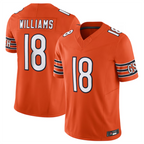Kooe C.Bears #18 Caleb Williams Orange Vapor F.U.S.E. Limited Jersey Player Stitched Jerseys