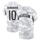 Kooe C.Bears #10 Luther Burden III Player Arctic Camo Salute to Service Performance T-Shirt Limited Stitched Jerseys