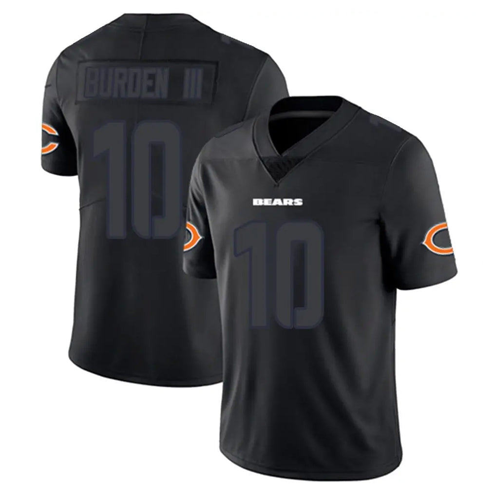 Kooe C.Bears #10 Luther Burden III Player Black Impact Limited Game Stitched Jerseys