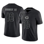 Kooe C.Bears #10 Luther Burden III Player Black REFLECTIVE Limited Game Stitched Jerseys