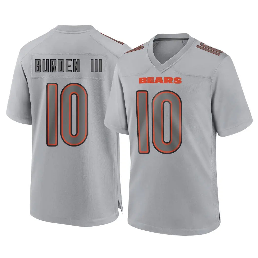 Kooe C.Bears #10 Luther Burden III Player Gray Atmosphere Fashion Game Stitched Jerseys