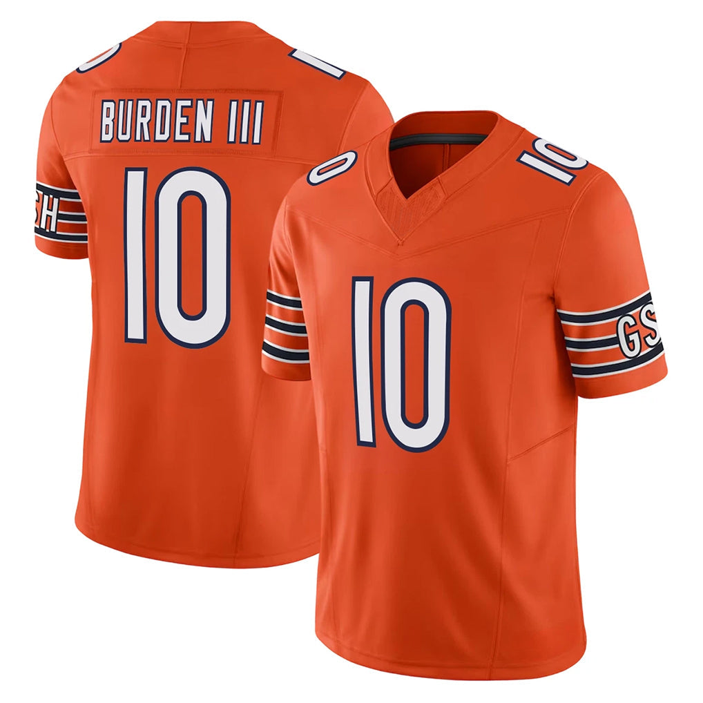 Kooe C.Bears #10 Luther Burden III Player Orange Vapor F.U.S.E. Limited Home Game Stitched Jerseys