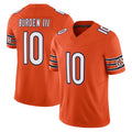 Kooe C.Bears #10 Luther Burden III Player Orange Vapor F.U.S.E. Limited Home Game Stitched Jerseys