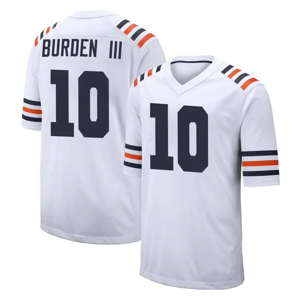 Kooe C.Bears #10 Luther Burden III Player White Classic Home Game Stitched Jerseys