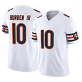 Kooe C.Bears #10 Luther Burden III Player White Vapor F.U.S.E. Limited Home Game Stitched Jerseys
