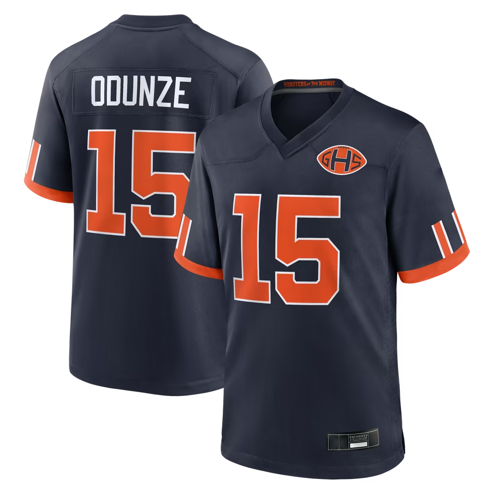 Kooe C.Bears #15 Rome Odunze Navy 2026 Rivalries Collection Game Stitched Jerseys