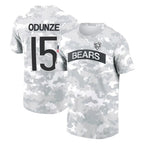 Kooe C.Bears #15 Rome Odunze Player Arctic Camo Salute to Service Performance T-Shirt Limited Stitched Jerseys