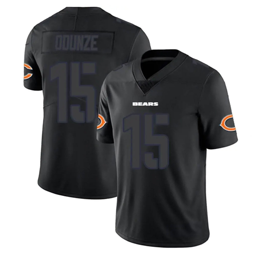 Kooe C.Bears #15 Rome Odunze Player Black Impact Limited Game Stitched Jerseys