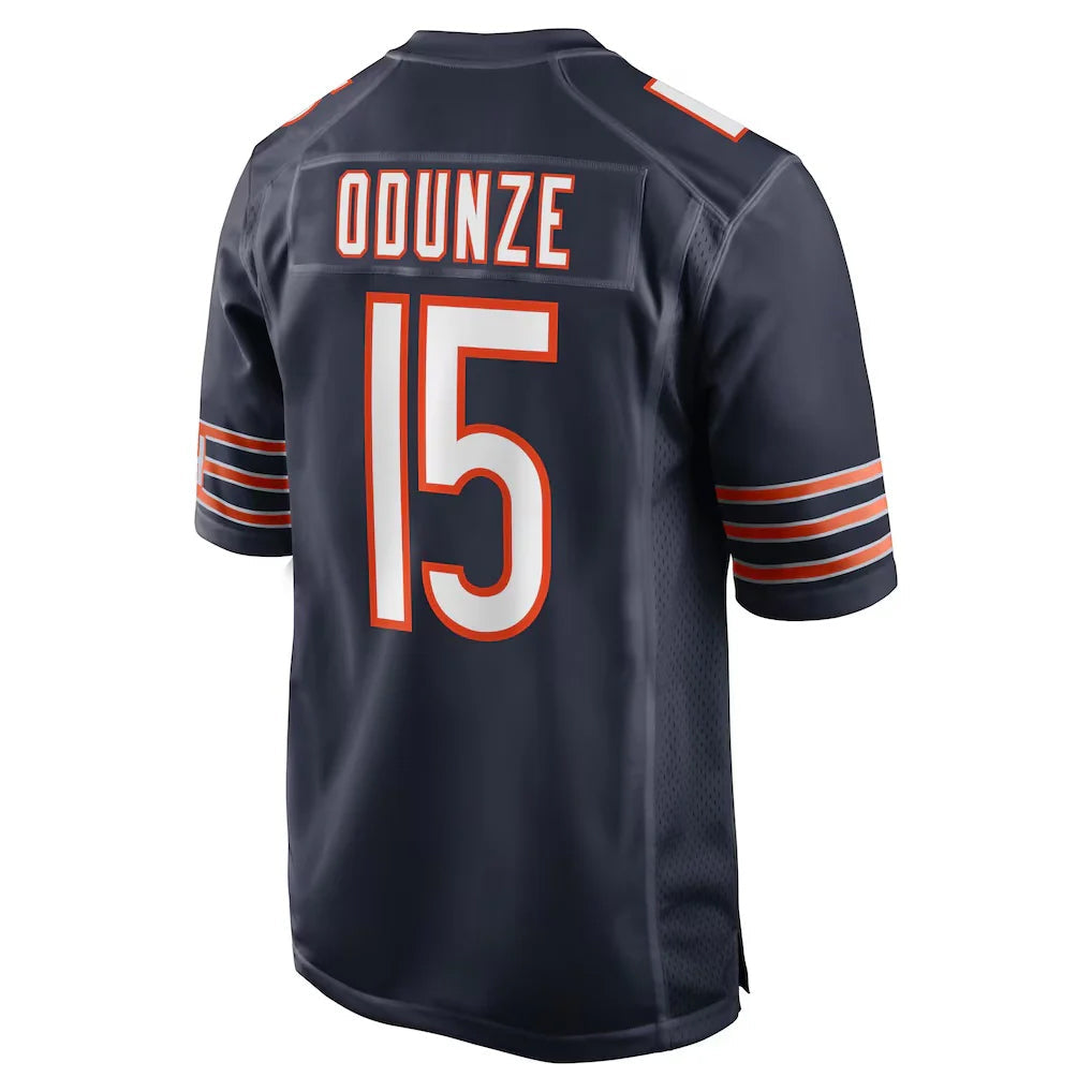 Kooe C.Bears #15 Rome Odunze Player Navy Home Game Stitched Jerseys