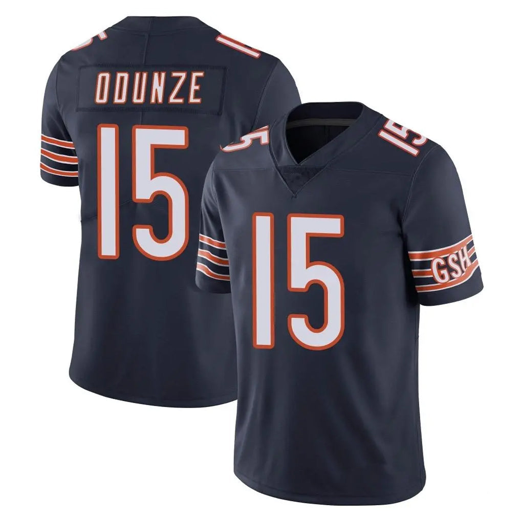Kooe C.Bears #15 Rome Odunze Player Navy Vapor Untouchable Limited Home Game Stitched Jerseys