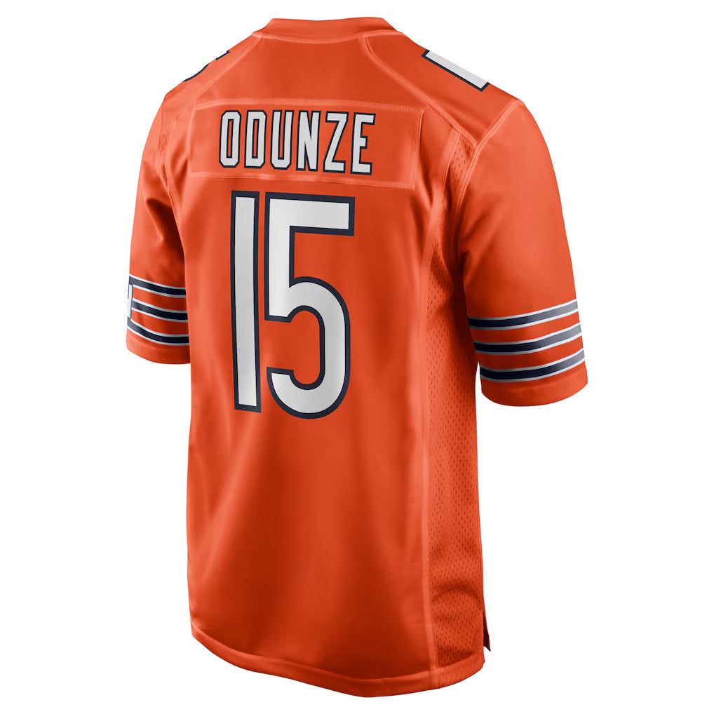 Kooe C.Bears #15 Rome Odunze Player Orange Home Game Stitched Jerseys