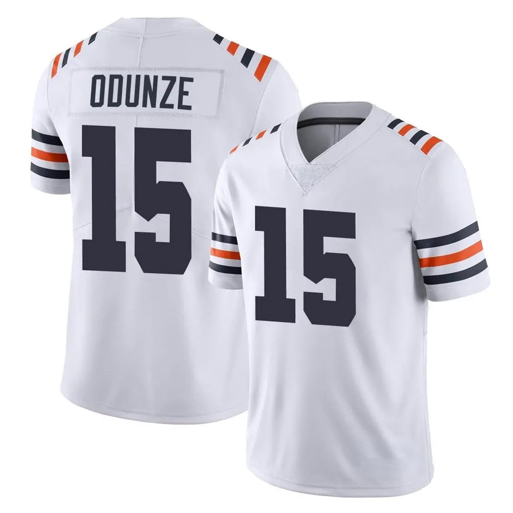 Kooe C.Bears #15 Rome Odunze Player White Classic Vapor Limited Home Game Stitched Jerseys