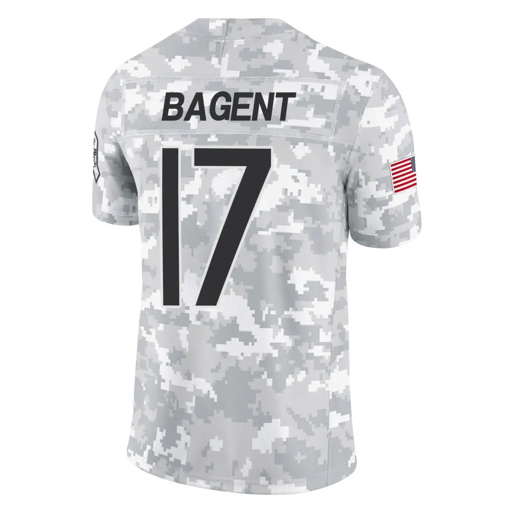 Kooe C.Bears #17 Tyson Bagent Player Arctic Camo Salute to Service Limited Stitched Jerseys