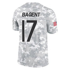 Kooe C.Bears #17 Tyson Bagent Player Arctic Camo Salute to Service Limited Stitched Jerseys