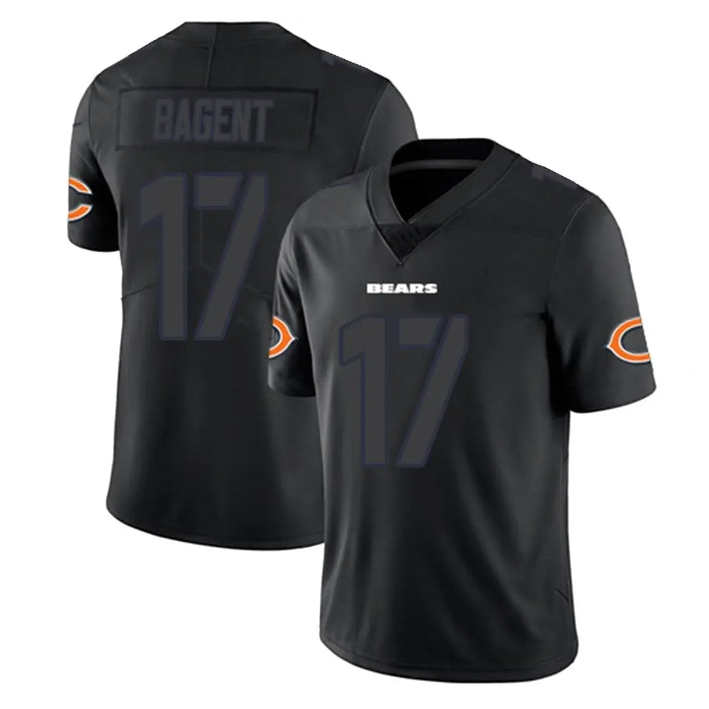 Kooe C.Bears #17 Tyson Bagent Player Black Impact Limited Game Stitched Jerseys
