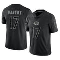 Kooe C.Bears #17 Tyson Bagent Player Black REFLECTIVE Limited Game Stitched Jerseys