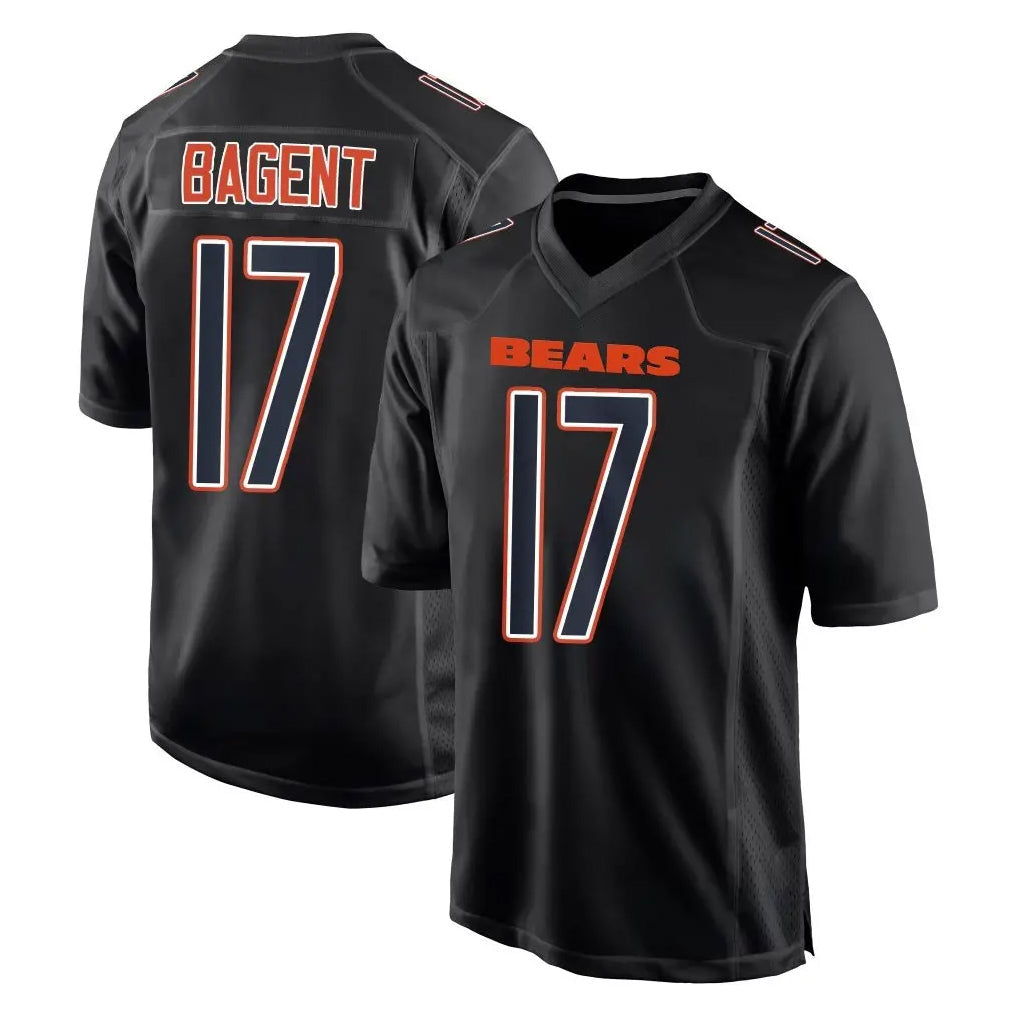 Kooe C.Bears #17 Tyson Bagent Player Carbon Black Fashion Game Stitched Jerseys