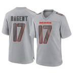 Kooe C.Bears #17 Tyson Bagent Player Gray Atmosphere Fashion Game Stitched Jerseys