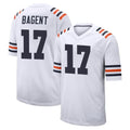 Kooe C.Bears #17 Tyson Bagent Player White Classic Home Game Stitched Jerseys