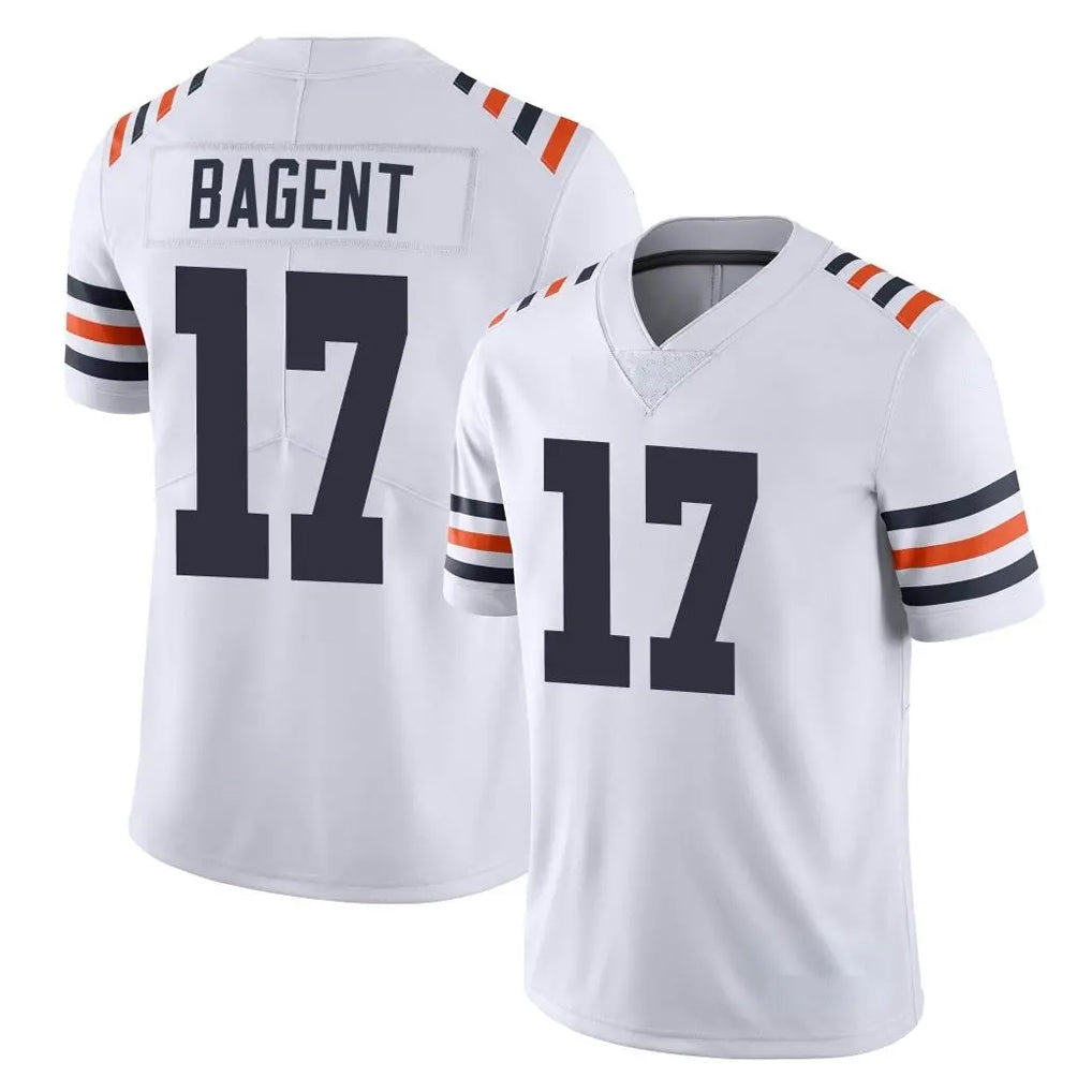 Kooe C.Bears #17 Tyson Bagent Player White Classic Vapor Limited Home Game Stitched Jerseys