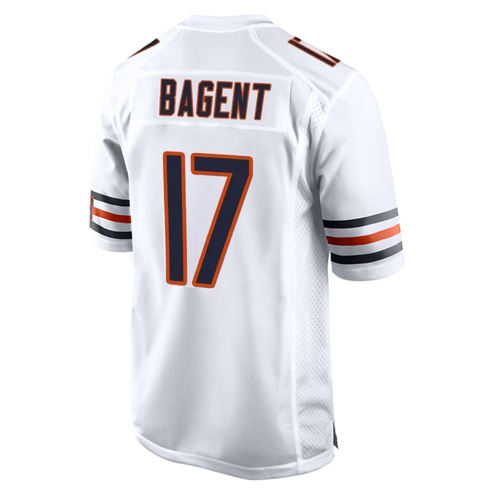 Kooe C.Bears #17 Tyson Bagent Player White Home Game Stitched Jerseys