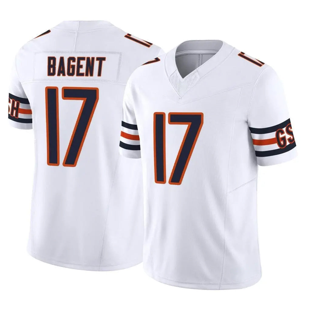Kooe C.Bears #17 Tyson Bagent Player White Vapor F.U.S.E. Limited Home Game Stitched Jerseys