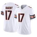 Kooe C.Bears #17 Tyson Bagent Player White Vapor F.U.S.E. Limited Home Game Stitched Jerseys