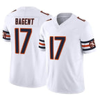 Kooe C.Bears #17 Tyson Bagent Player White Vapor F.U.S.E. Limited Home Game Stitched Jerseys