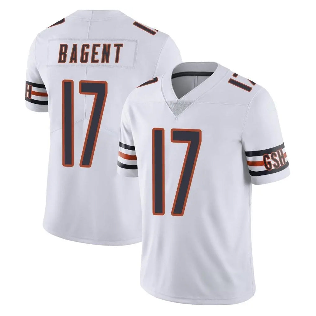 Kooe C.Bears #17 Tyson Bagent Player White Vapor Untouchable Limited Home Game Stitched Jerseys