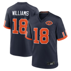 Kooe C.Bears #18 Caleb Williams Navy 2026 Rivalries Collection Game Stitched Jerseys