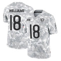 Kooe C.Bears #18 Caleb Williams Player Arctic Camo Salute to Service Limited Stitched Jerseys