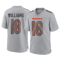 Kooe C.Bears #18 Caleb Williams Player Gray Atmosphere Fashion Game Stitched Jerseys