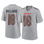 Kooe C.Bears #18 Caleb Williams Player Gray Atmosphere Fashion Game Stitched Jerseys