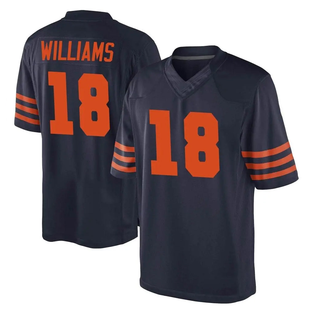 Kooe C.Bears #18 Caleb Williams Player Navy Blue Alternate Game Stitched Jerseys