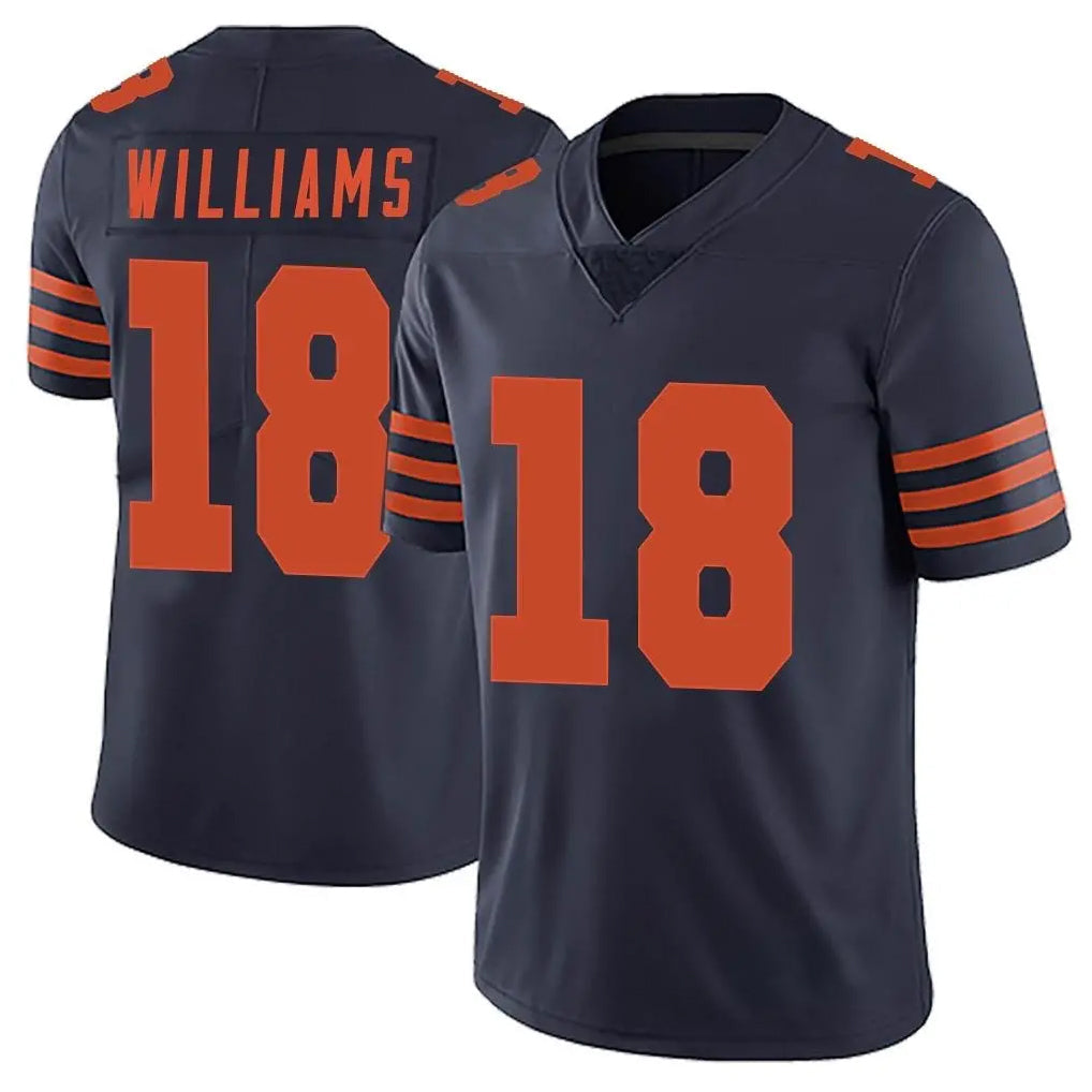 Kooe C.Bears #18 Caleb Williams Player Navy Blue Alternate Vapor Untouchable Limited Stitched Jerseys