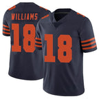 Kooe C.Bears #18 Caleb Williams Player Navy Blue Alternate Vapor Untouchable Limited Stitched Jerseys