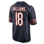 Kooe C.Bears #18 Caleb Williams Player Navy Home Game Stitched Jerseys