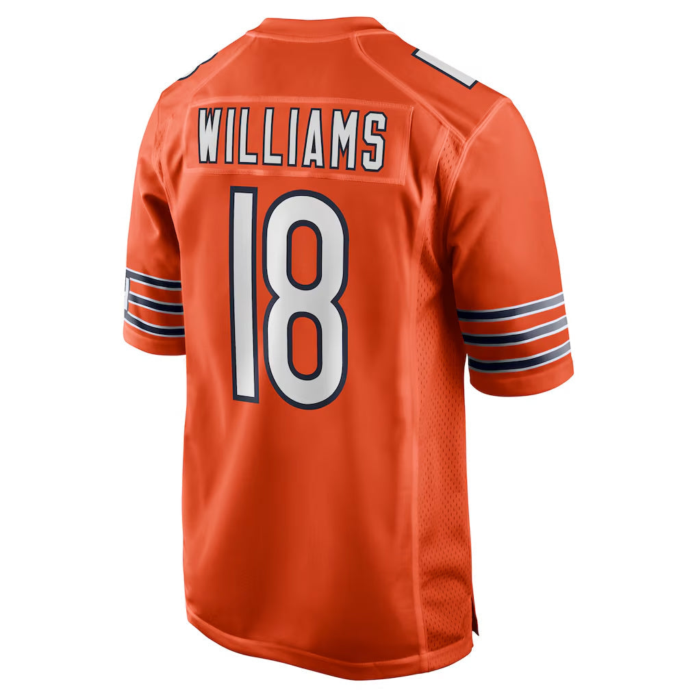 Kooe C.Bears #18 Caleb Williams Player Orange Home Game Stitched Jerseys