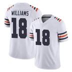 Kooe C.Bears #18 Caleb Williams Player White Classic Vapor Limited Home Game Stitched Jerseys