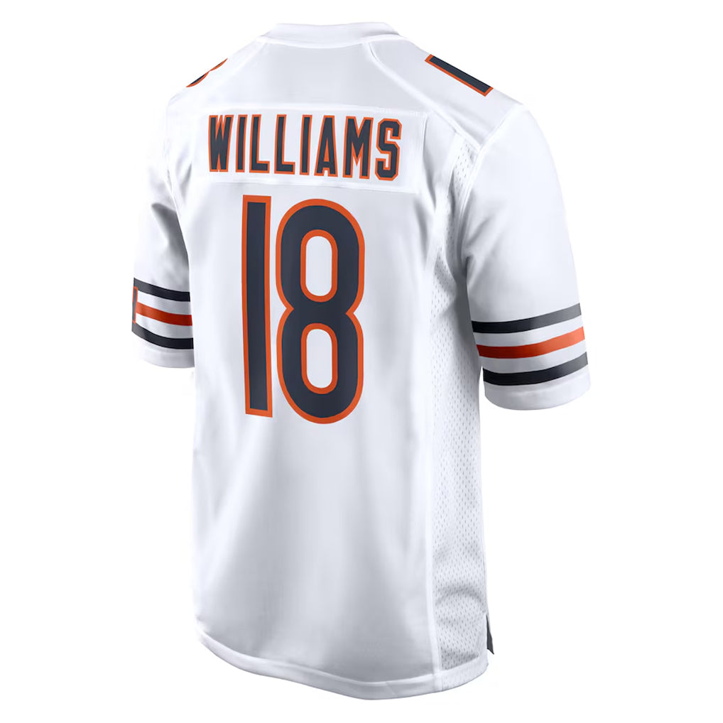 Kooe C.Bears #18 Caleb Williams Player White Home Game Stitched Jerseys